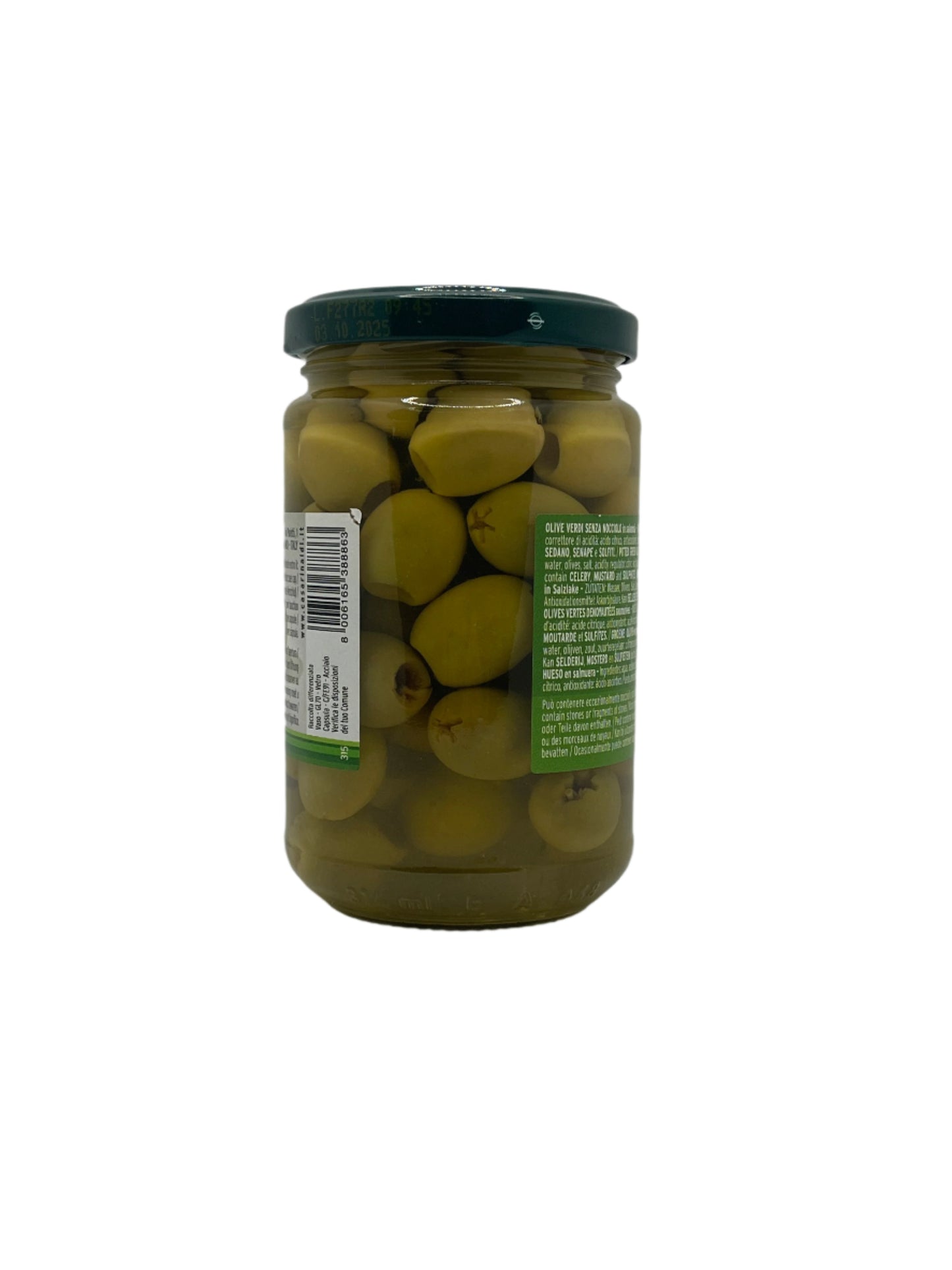 Pitted green Olives in brine