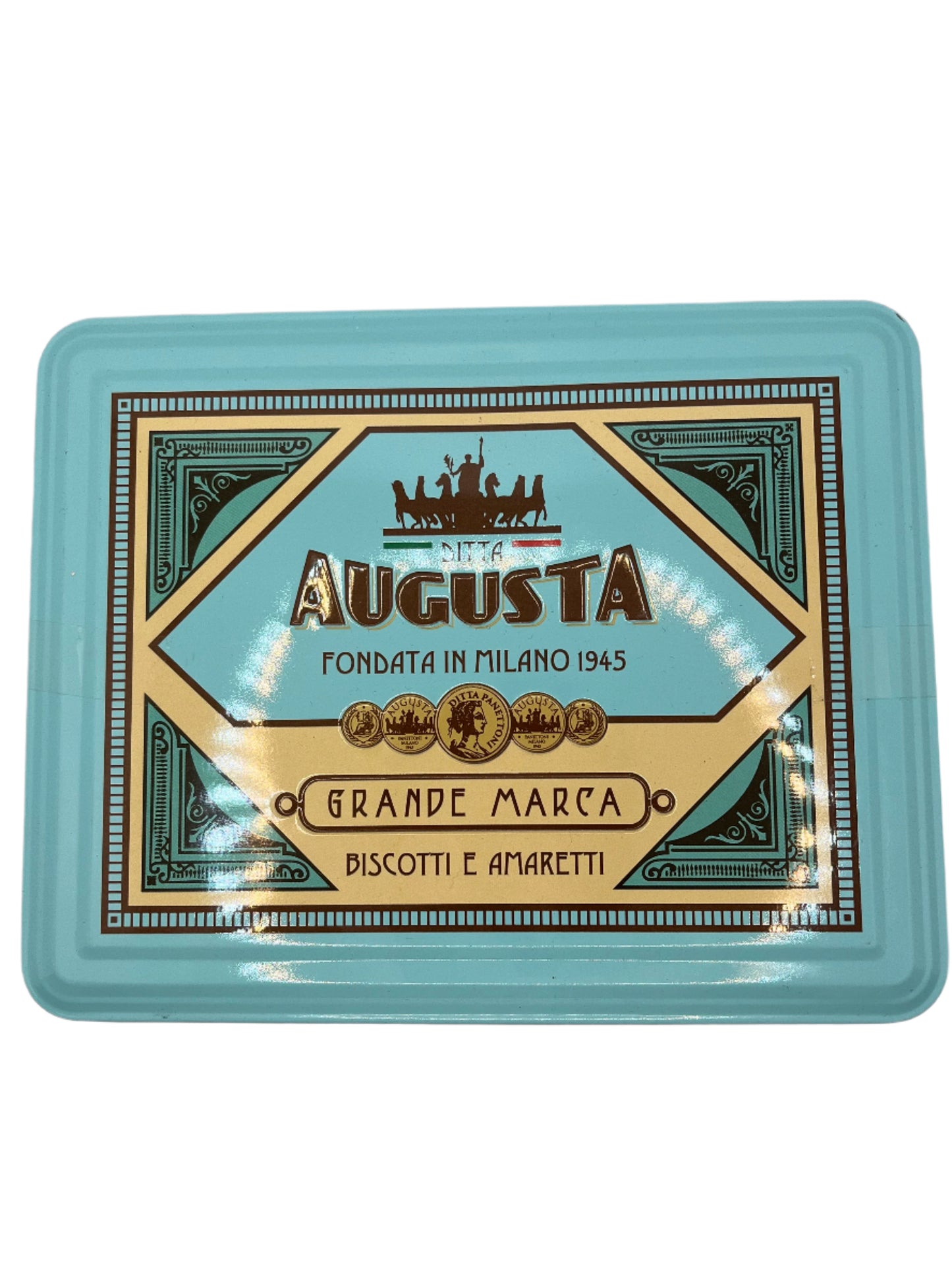 Amaretti biscuits metal box