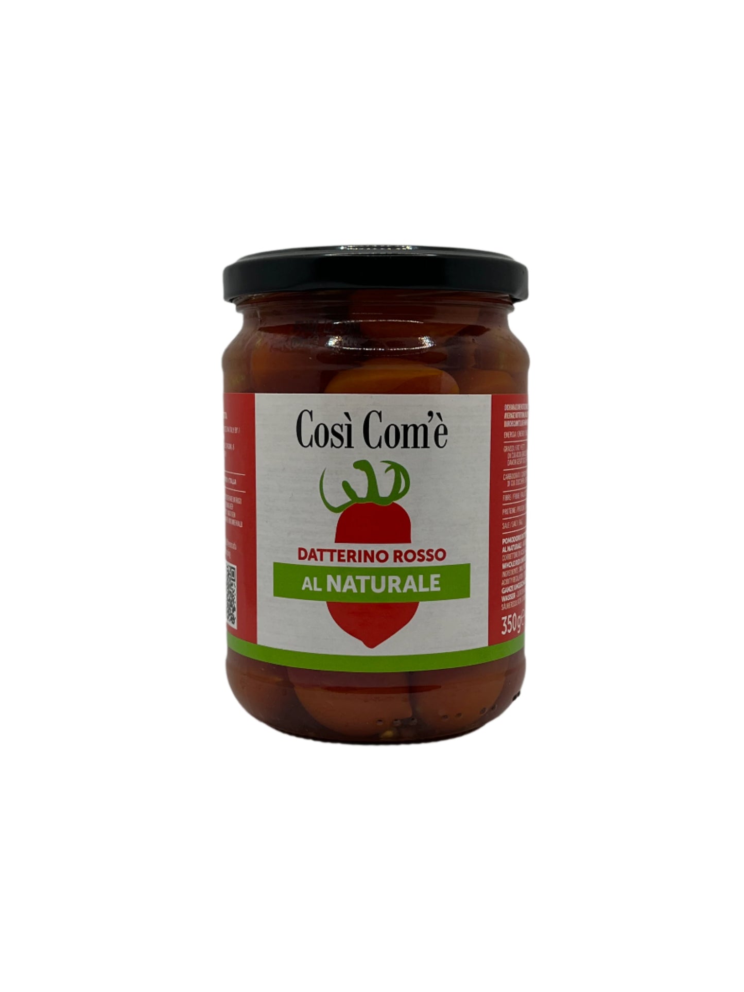 Pomodori Datterini Rossi Interi Non Pelati in Acqua